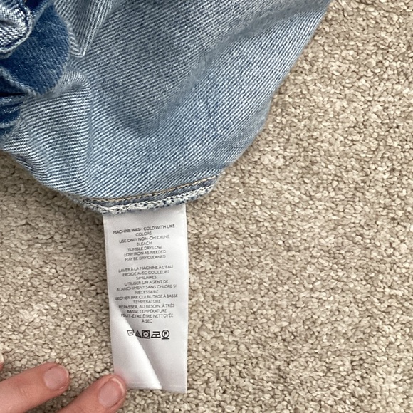 We The Free Light Blue Denim Romper medium free people - Picture 5 of 7